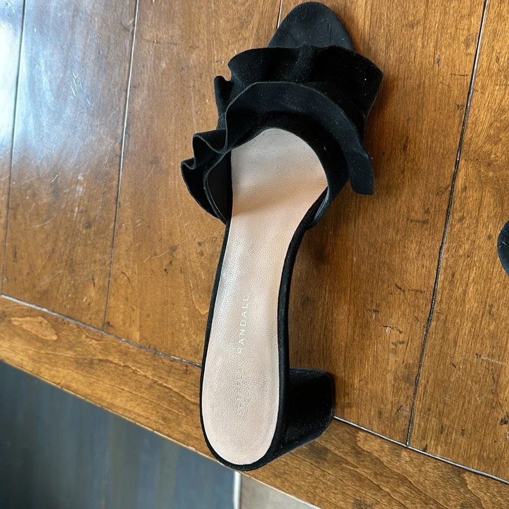 Size 10B black open toe - Picture 2 of 4